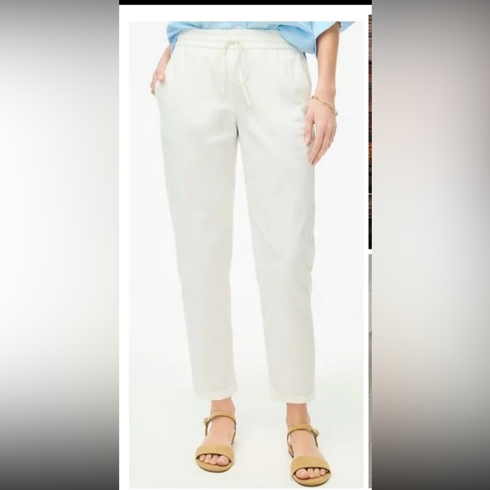 J. Crew White Linen women’s pants